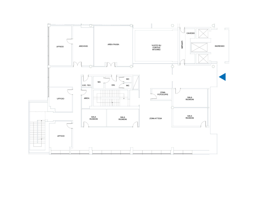 MK2, Cinisello Balsamo, planimetria ufficio
