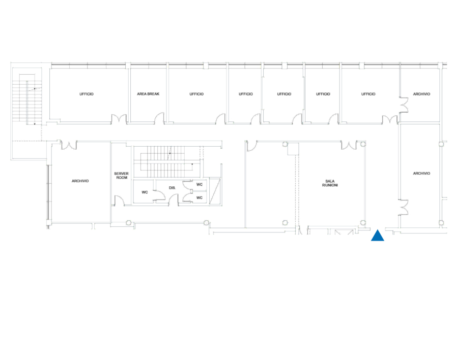 MK2, Cinisello Balsamo, planimetria ufficio